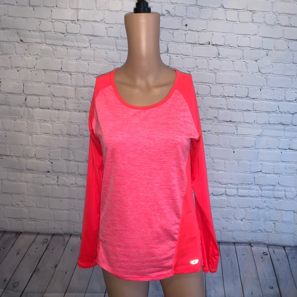 Champion Tops - Champion Duo Dry Orange & Pink long sleeve top XS
